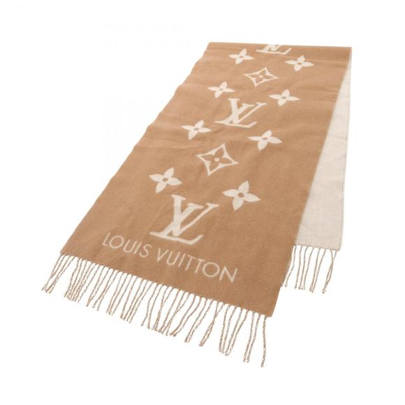 LOUIS VUITTON Brown Monogram Scarf - Picture 1 of 6